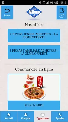 Milano Pizza Maisons-Alfort android App screenshot 2